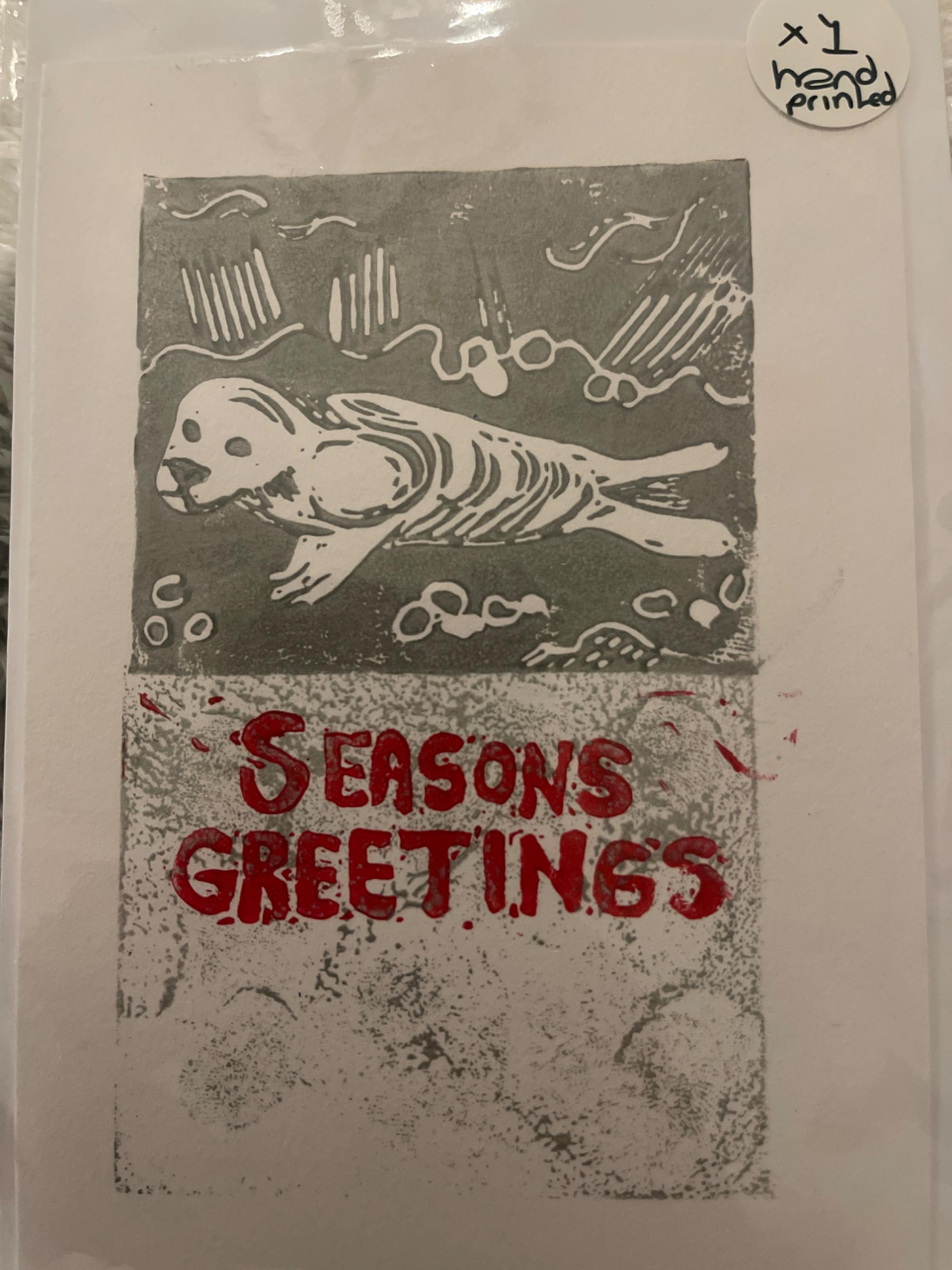 Seal seasons greetings -1 card 