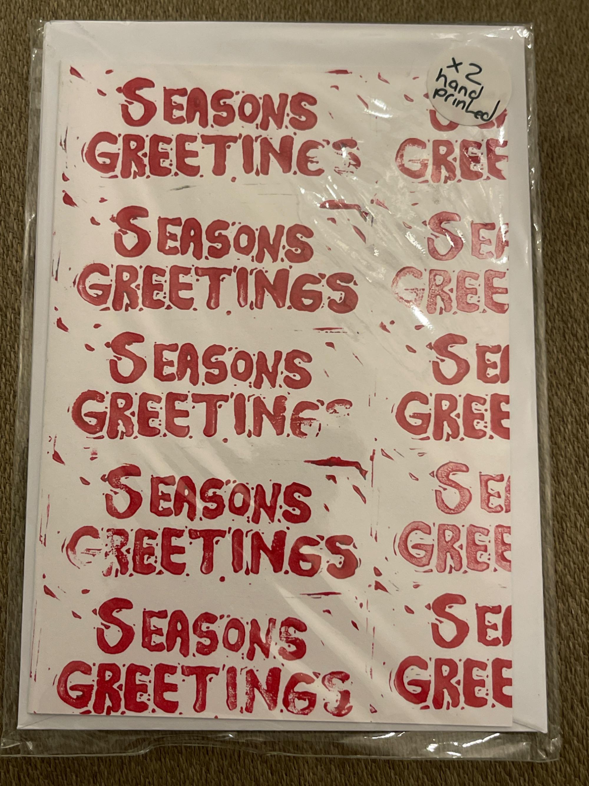 Seasons greetings - 2 cards 