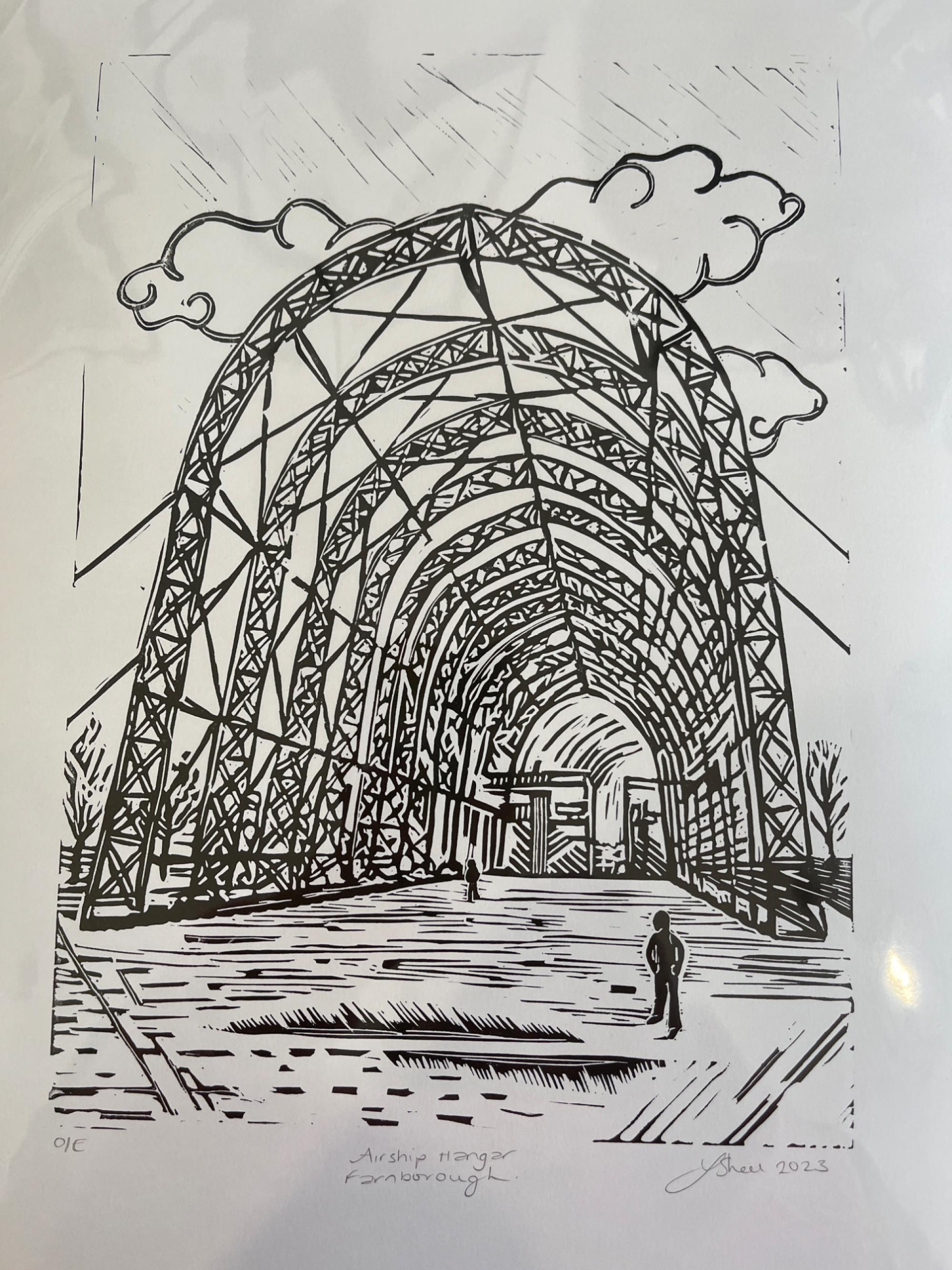 Airship Hangar Unframed o/e