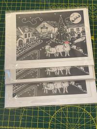 Llangennith Xmas card x4